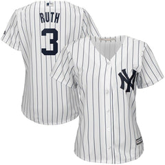 Babe Ruth New York Yankees Majestic Women's Cool Base Player Jersey - White 2019