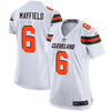 Image of Baker Mayfield Cleveland Browns Women's Player Game Jersey – White 2019