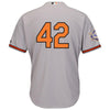 Image of Baltimore Orioles Majestic 2019 Jackie Robinson Day Official Cool Base Jersey – Gray 2019