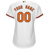 Image of Baltimore Orioles Majestic Women's Cool Base Custom Jersey - White 2019