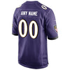 Image of Baltimore Ravens Custom Game Jersey - Purple 2019