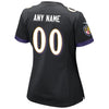 Image of Baltimore Ravens Women's Custom Game Jersey - Black 2019