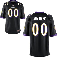 Baltimore Ravens Youth Game Custom Jersey – Purple 2019