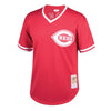 Image of Barry Larkin Cincinnati Reds Mitchell &amp; Ness Youth Cooperstown Collection Mesh Batting Practice Jersey – Red 2019