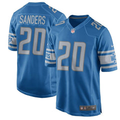 Barry Sanders Detroit Lions Retired Player Game Jersey - Blue 2019