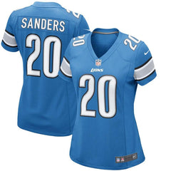 Barry Sanders Detroit Lions Women's Retired Game Jersey - Blue 2019