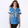 Image of Barry Sanders Detroit Lions Women's Retired Game Jersey - Blue 2019