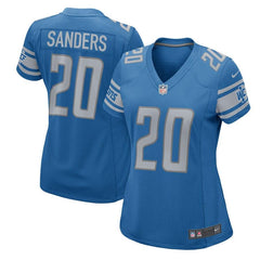 Barry Sanders Detroit Lions Women's Retired Player Game Jersey - Blue 2019