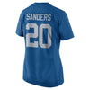 Image of Barry Sanders Detroit Lions Women's Throwback Retired Player Game Jersey - Blue 2019