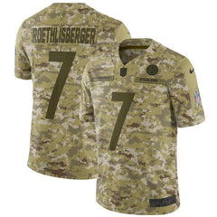 Ben Roethlisberger Pittsburgh Steelers Salute to Service Limited Jersey – Camo 2019