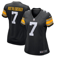 Ben Roethlisberger Pittsburgh Steelers Women's Alternate Game Jersey – Black 2019