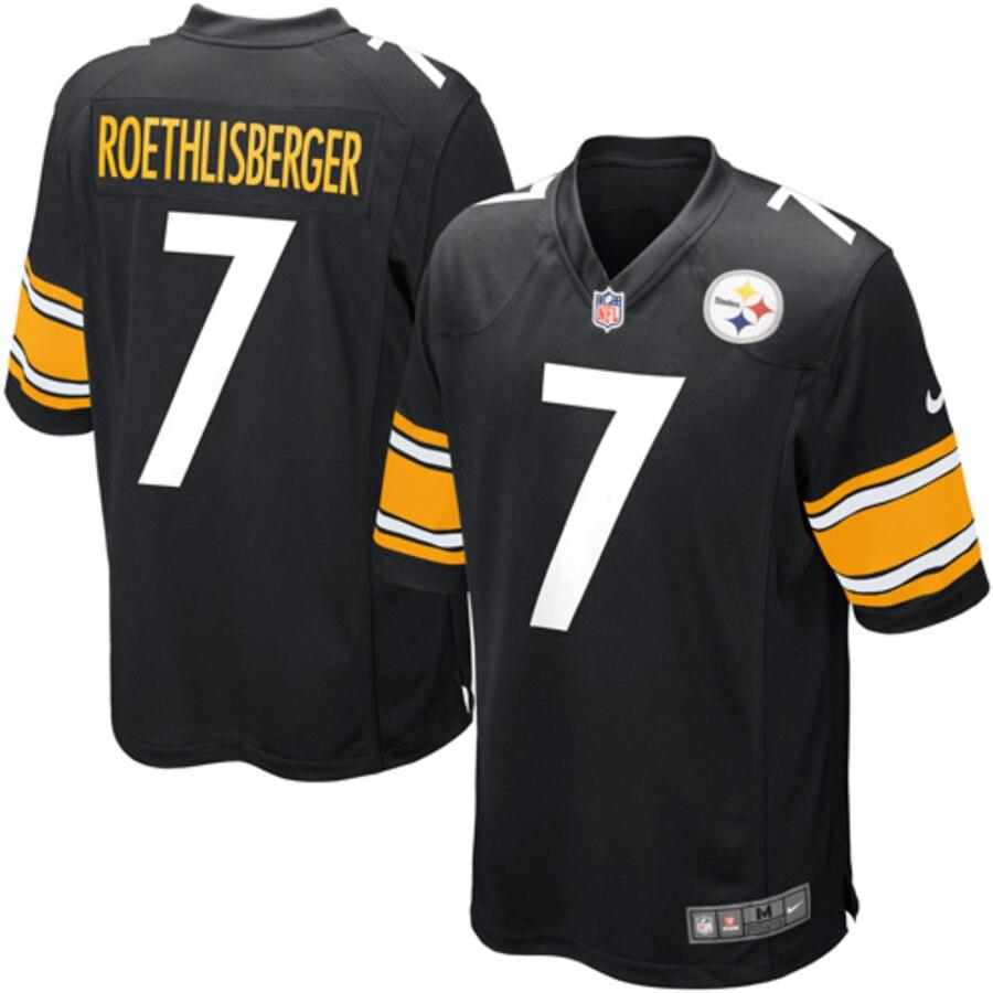 Ben Roethlisberger Pittsburgh Steelers Youth Team Color Game Jersey - Black 2019