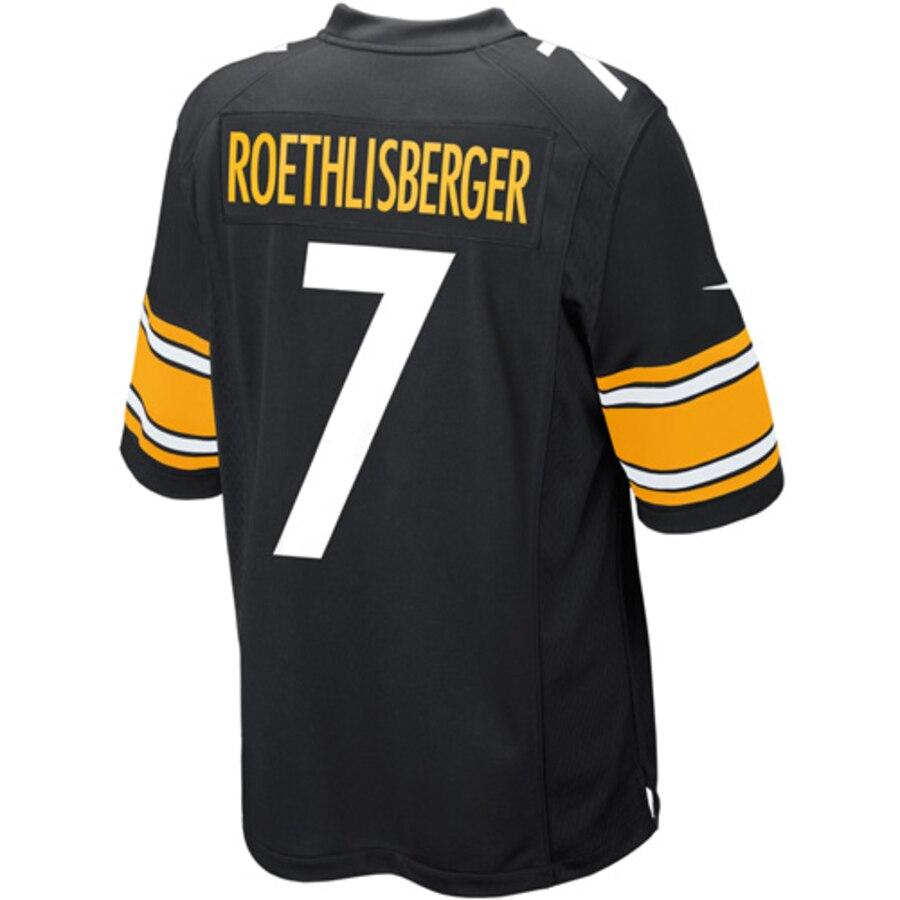 Ben Roethlisberger Pittsburgh Steelers Youth Team Color Game Jersey - Black 2019