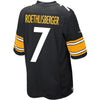 Image of Ben Roethlisberger Pittsburgh Steelers Youth Team Color Game Jersey - Black 2019