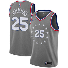 Ben Simmons Philadelphia 76ers City Edition Swingman Jersey – Gray 2019