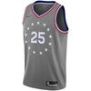 Image of Ben Simmons Philadelphia 76ers City Edition Swingman Jersey – Gray 2019