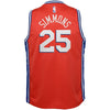 Image of Ben Simmons Philadelphia 76ers Youth Swingman Jersey - Red 2019