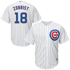 Ben Zobrist Chicago Cubs Majestic Official Cool Base Player Jersey - White 2019