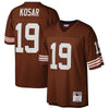 Image of Bernie Kosar Cleveland Browns Mitchell &amp; Ness 1987 Retired Player Replica Jersey - Brown 2019