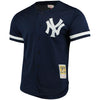 Image of Bernie Williams New York Yankees Mitchell &amp; Ness Fashion Cooperstown Collection Mesh Batting Practice Jersey - Navy 2019