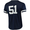 Image of Bernie Williams New York Yankees Mitchell &amp; Ness Fashion Cooperstown Collection Mesh Batting Practice Jersey - Navy 2019