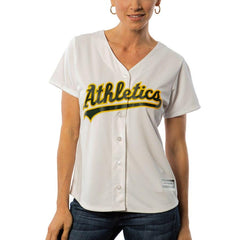 Billy Butler Oakland Athletics Majestic Women's Cool Base Player Jersey - White 2019