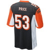 Image of Billy Price Cincinnati Bengals Game Jersey – Black 2019