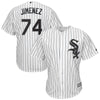 Image of Eloy Jimenez Chicago White Sox Majestic Home Cool Base Player Replica Jersey – White/Black 2019