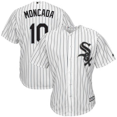 Yoan Moncada Chicago White Sox Majestic Home Official Cool Base Replica Player Jersey - White/Black 2019