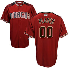 Arizona Diamondbacks Majestic Cool Base Custom Jersey - Sedona Red/Black 2019