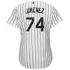 Image of Eloy Jimenez Chicago White Sox Majestic Women's Cool Base Player Jersey – White/Black 2019