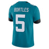 Image of Blake Bortles Jacksonville Jaguars New Vapor Untouchable Limited Jersey – Teal 2019