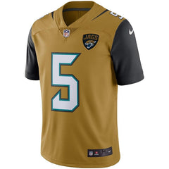 Blake Bortles Jacksonville Jaguars Vapor Untouchable Color Rush Limited Player Jersey - Gold 2019