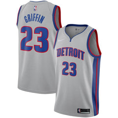 Blake Griffin Detroit Pistons Replica Swingman Jersey - Statement Edition – Silver 2019