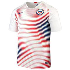 Chile National Team Away Replica Stadium Jersey – White/Blue 2019