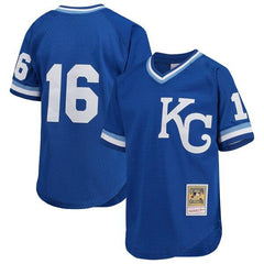 Bo Jackson Kansas City Royals Mitchell &amp; Ness Youth Cooperstown Collection Mesh Batting Practice Jersey – Royal 2019