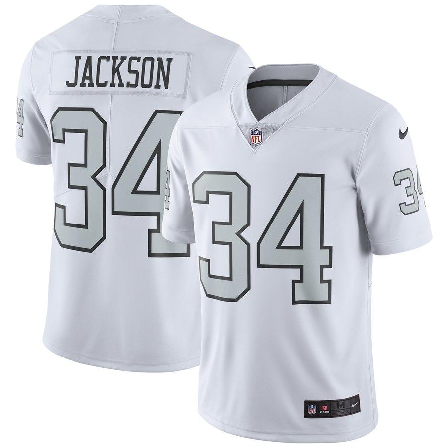 Bo Jackson Oakland Raiders Color Rush Vapor Untouchable Retired Player Limited Jersey – White 2019