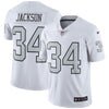 Image of Bo Jackson Oakland Raiders Color Rush Vapor Untouchable Retired Player Limited Jersey – White 2019