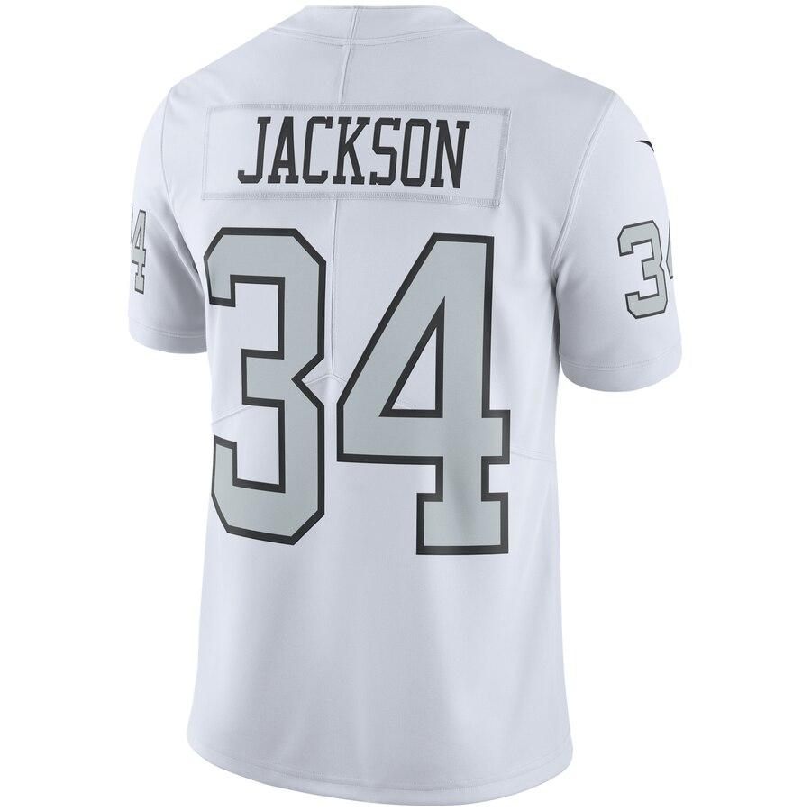 Bo Jackson Oakland Raiders Color Rush Vapor Untouchable Retired Player Limited Jersey – White 2019