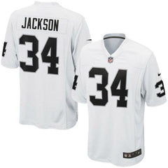 Bo Jackson Oakland Raiders Retired Player Game Jersey - White 2019