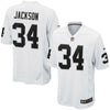 Image of Bo Jackson Oakland Raiders Retired Player Game Jersey - White 2019