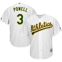 Boog Powell Oakland Athletics Majestic Home Cool Base Player Jersey – White 2019