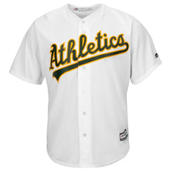 Boog Powell Oakland Athletics Majestic Home Cool Base Player Jersey – White 2019