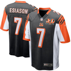 Boomer Esiason Cincinnati Bengals 50th Anniversary Retired Player Game Jersey - Black 2019