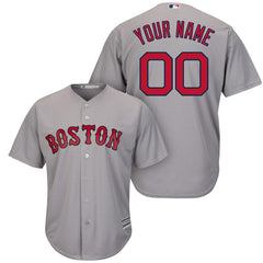 Boston Red Sox Majestic Cool Base Custom Jersey - Gray 2019