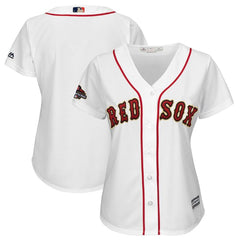 Boston Red Sox Majestic Women's 2019 Gold Program Cool Base Team Jersey – White 2019