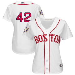 Boston Red Sox Majestic Women's 2019 Jackie Robinson Day Official Cool Base Jersey – White 2019