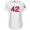 Image of Boston Red Sox Majestic Women's 2019 Jackie Robinson Day Official Cool Base Jersey – White 2019