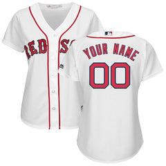 Boston Red Sox Majestic Women's Home Cool Base Custom Jersey - White 2019