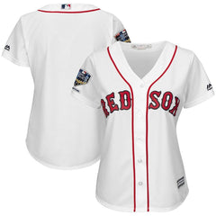 Boston Red Sox Majestic Women's World Series Champions Home Cool Base Team Jersey – White 2019